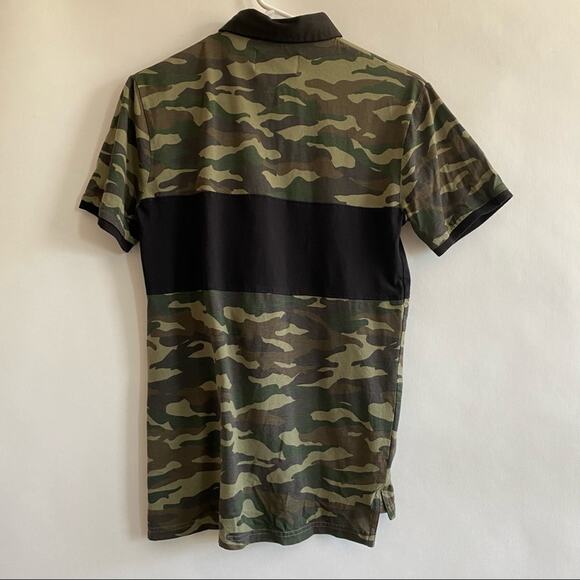 Men’s camo polo shirt size XS Harlem+ - Picture 6 of 6